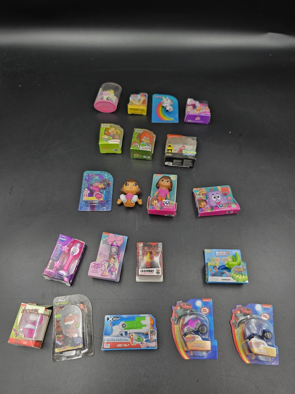 Nickelodeon Mini Toy Lot - Pink, Purple, Blue
